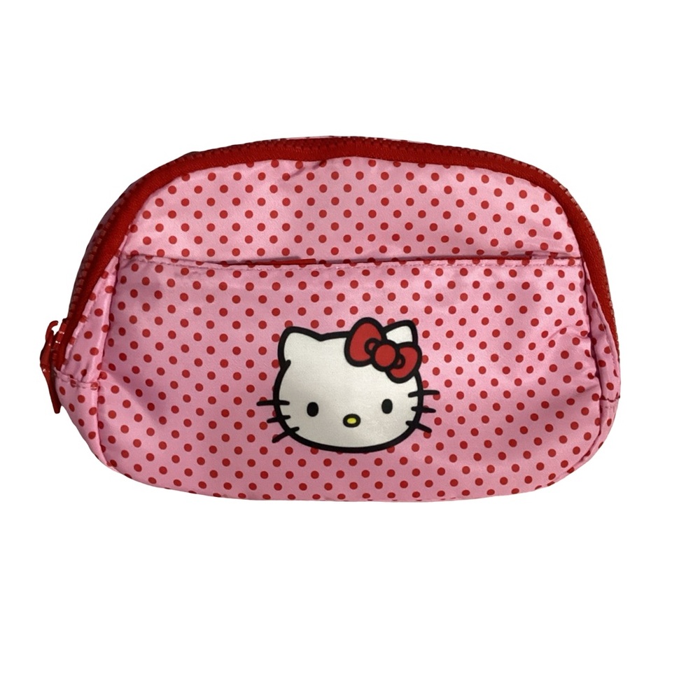Bioworld Hello Kitty Pink Red Polka Dots Waist Belt Bag Fanny Pack Crossbody